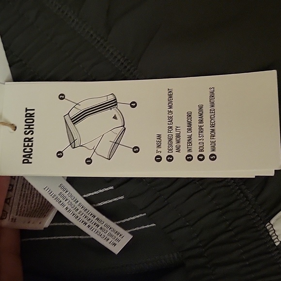 NWT: adidas Pacer 3 stripes woven training shorts - Picture 10 of 13